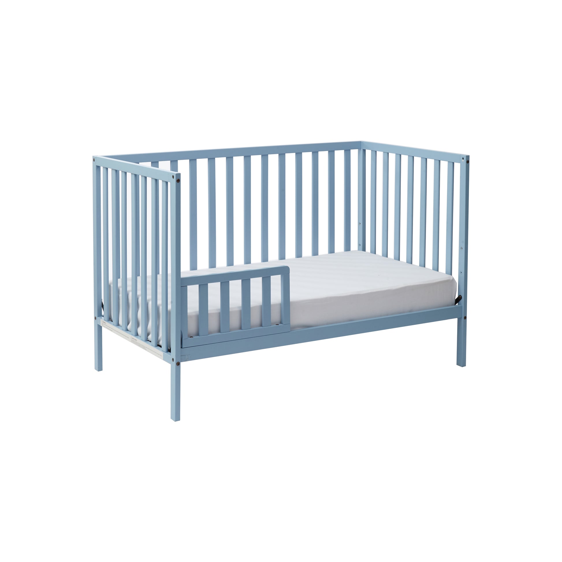 Palmer 3 In 1 Convertible Island Crib Baby Blue Baby Blue Solid Wood