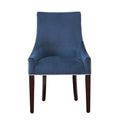 Jackson Upholstered Dining Chair Navy Blue Multicolor Foam Polyester