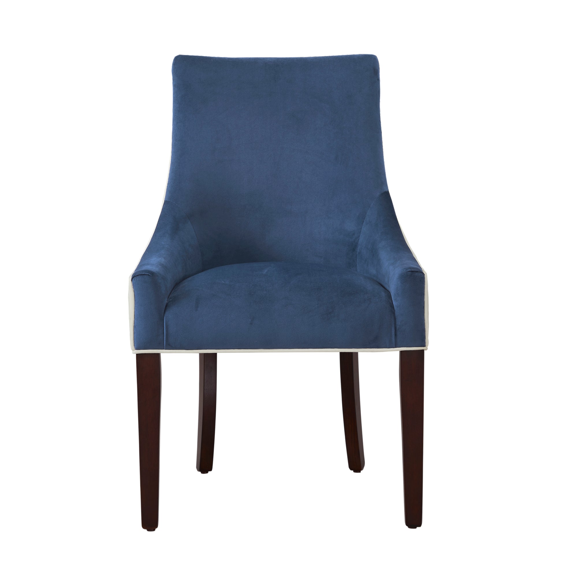 Jackson Upholstered Dining Chair Navy Blue Multicolor Foam Polyester