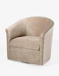 Eden Sand Swivel Chair Beige Foam Polyester