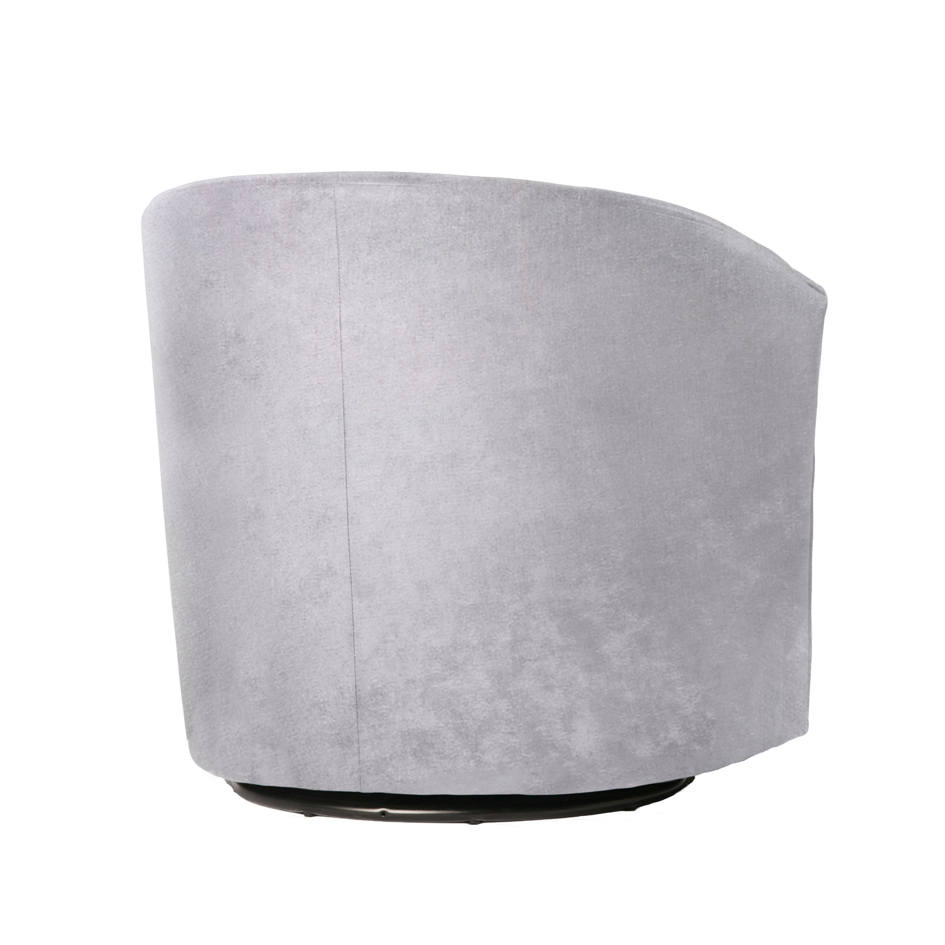 Eden Silver Swivel Chair Silver Foam Polyester