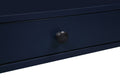 Newland Midnight Blue Storage Nightstand Navy Blue Wood Plywood