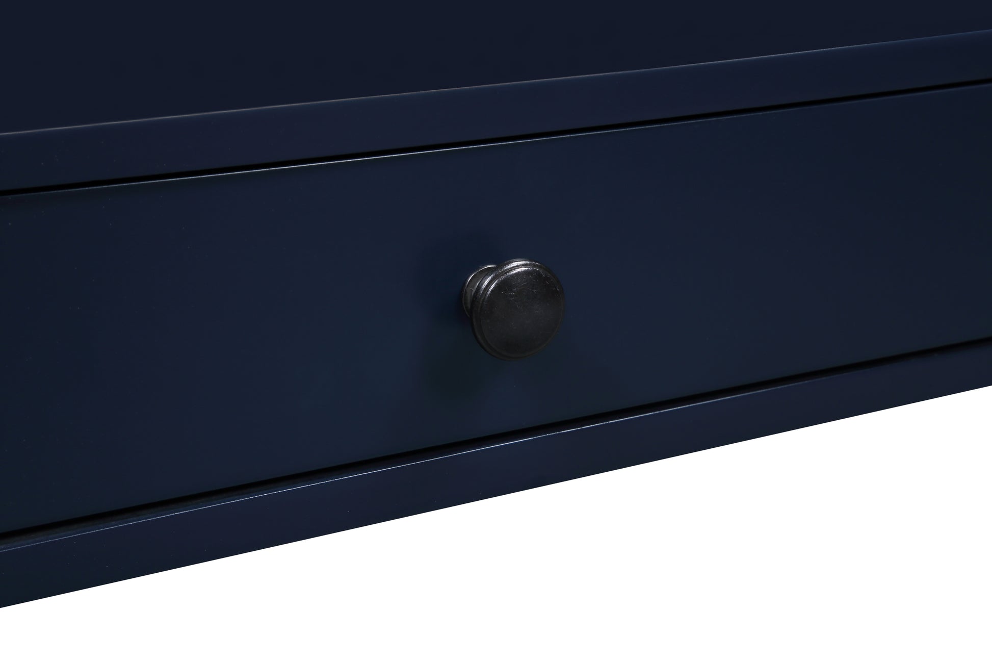 Newland Midnight Blue Storage Nightstand Navy Blue Wood Plywood