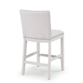 Asheboro Snow Counter Stool White Foam Fabric