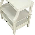 Newland Antique White Storage Nightstand Antique White Wood Plywood