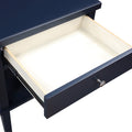 Madison Midnight Blue Nightstand Dark Blue Wood Mdf