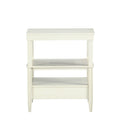 Newland Antique White Storage Nightstand Antique White Wood Plywood