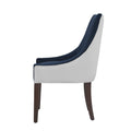 Jackson Upholstered Dining Chair Navy Blue Multicolor Foam Polyester