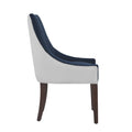 Jackson Upholstered Dining Chair Navy Blue Multicolor Foam Polyester