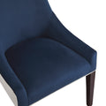 Jackson Upholstered Dining Chair Navy Blue Multicolor Foam Polyester