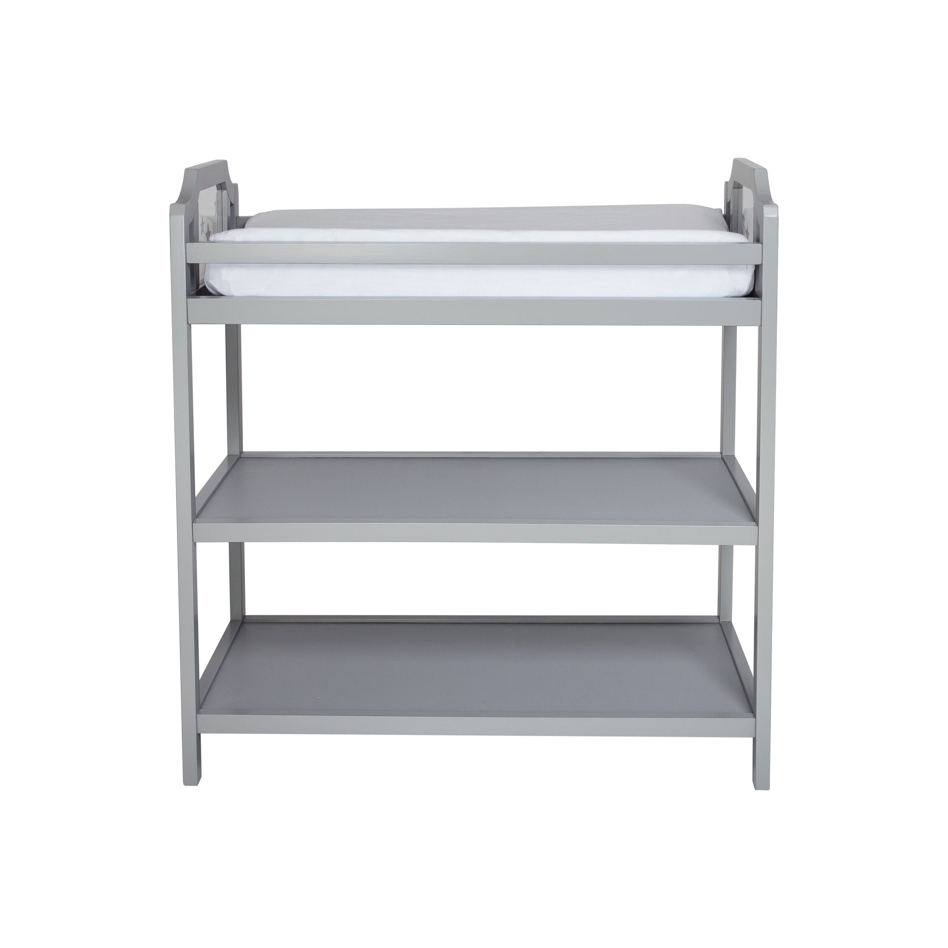 Celeste Changing Table Light Gray Light Gray Solid Wood
