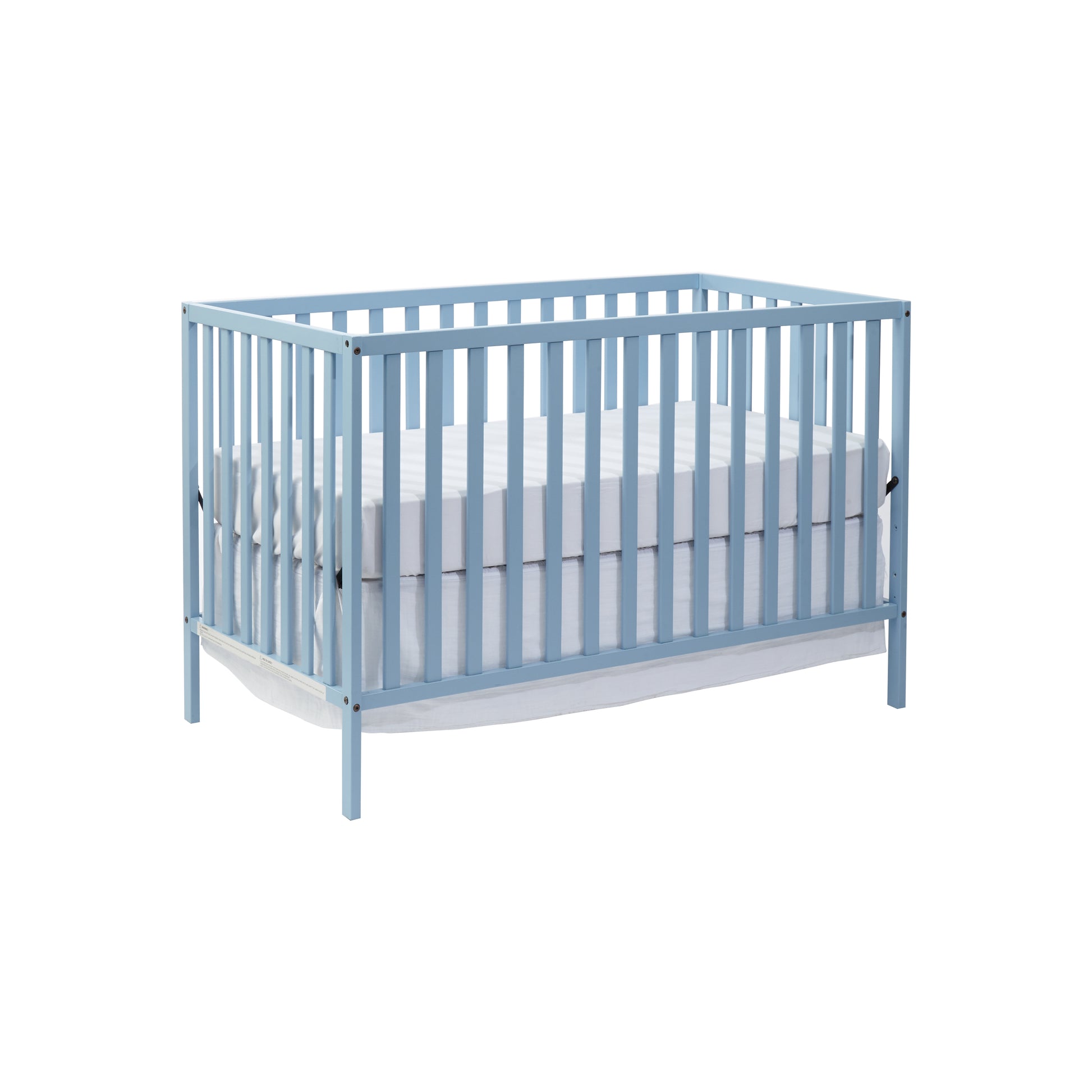 Palmer 3 In 1 Convertible Island Crib Baby Blue Baby Blue Solid Wood