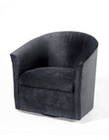 Eden Charcoal Swivel Chair Charcoal Grey Foam Polyester