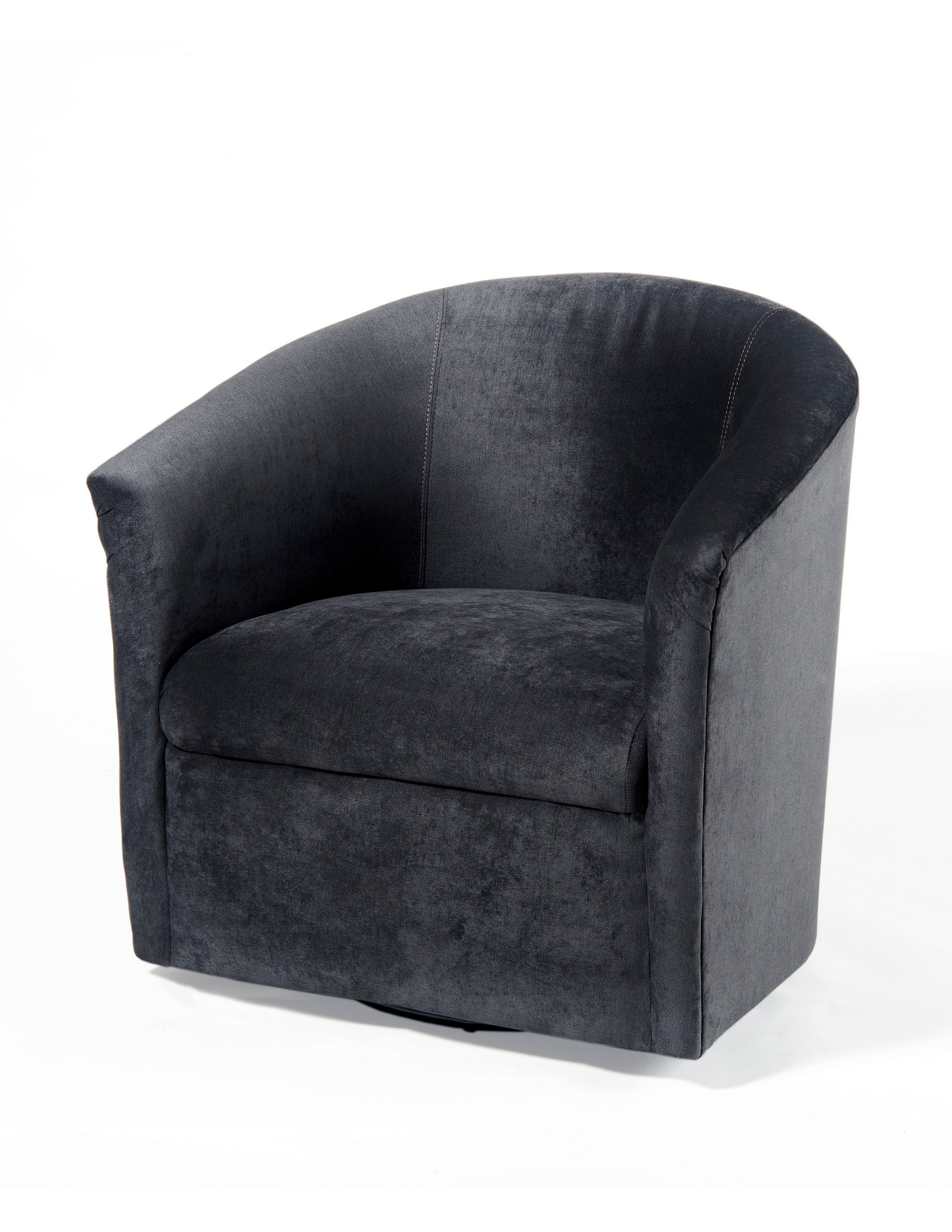 Eden Charcoal Swivel Chair Charcoal Grey Foam Polyester