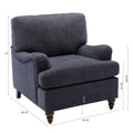 Candor Arm Chair Navy Navy Foam Polyester