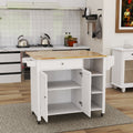 Double Door Kitchen Island With Adjustable -