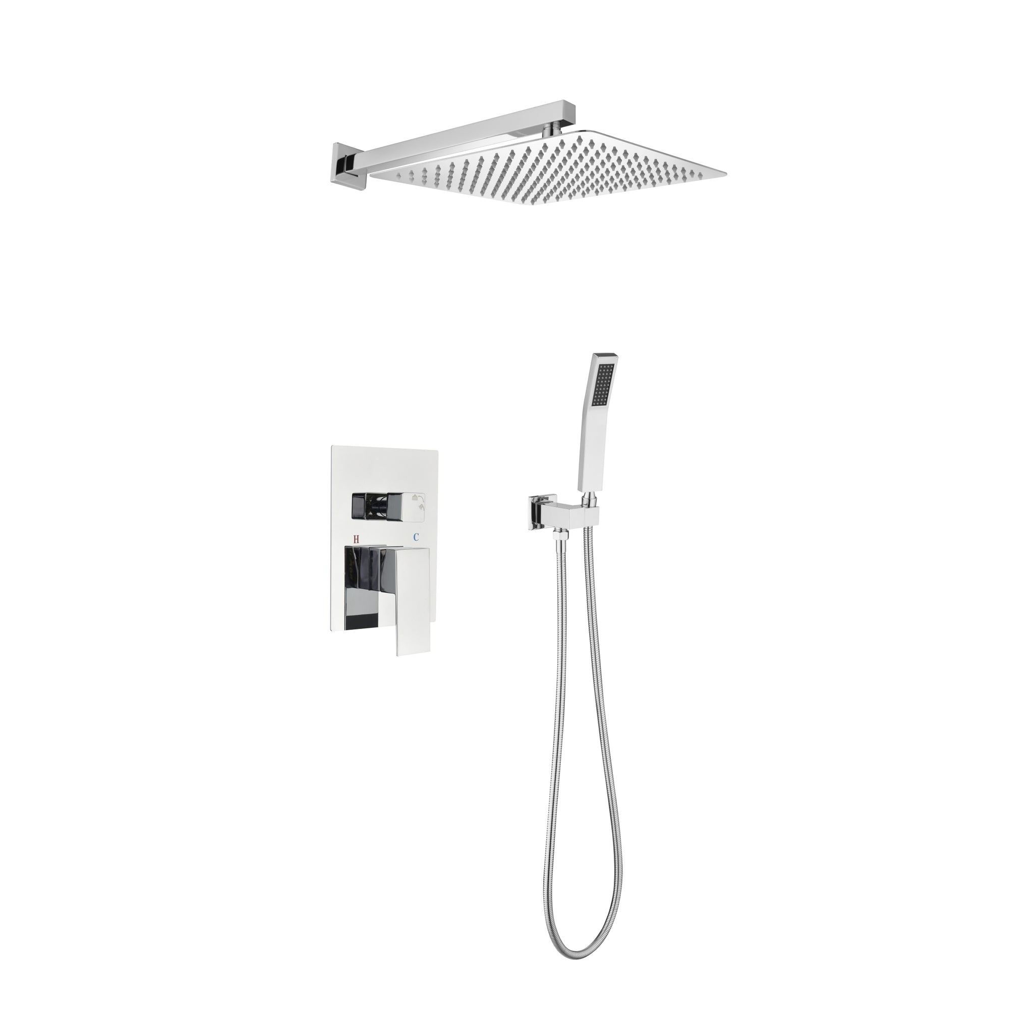 Shower Set System Bathroom Luxury Rain Mixer