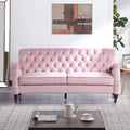 Chesterfield Sofa 3 Seater ,Modern Sofa,Pink Color Pink Velvet