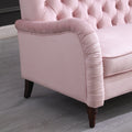 Chesterfield Sofa 3 Seater ,Modern Sofa,Pink Color Pink Velvet