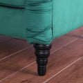 2229,Dark Green Chesterfield 3 Seater ,Modern Sofa Dark Green Velvet