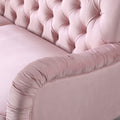 Chesterfield Sofa 3 Seater ,Modern Sofa,Pink Color Pink Velvet