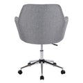 Home Office Chairswivel Adjustable Task Chair Executive Accent Chair With Soft Seat Grey Foam Cotton Linen