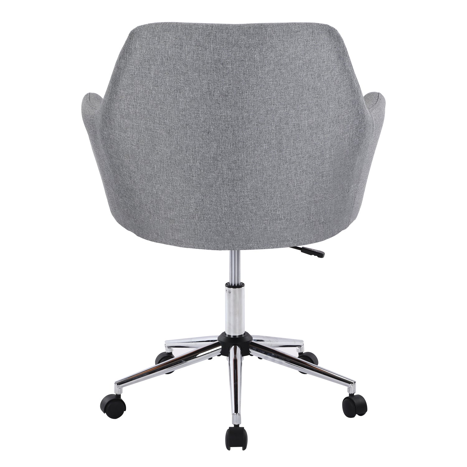 Home Office Chairswivel Adjustable Task Chair Executive Accent Chair With Soft Seat Grey Foam Cotton Linen