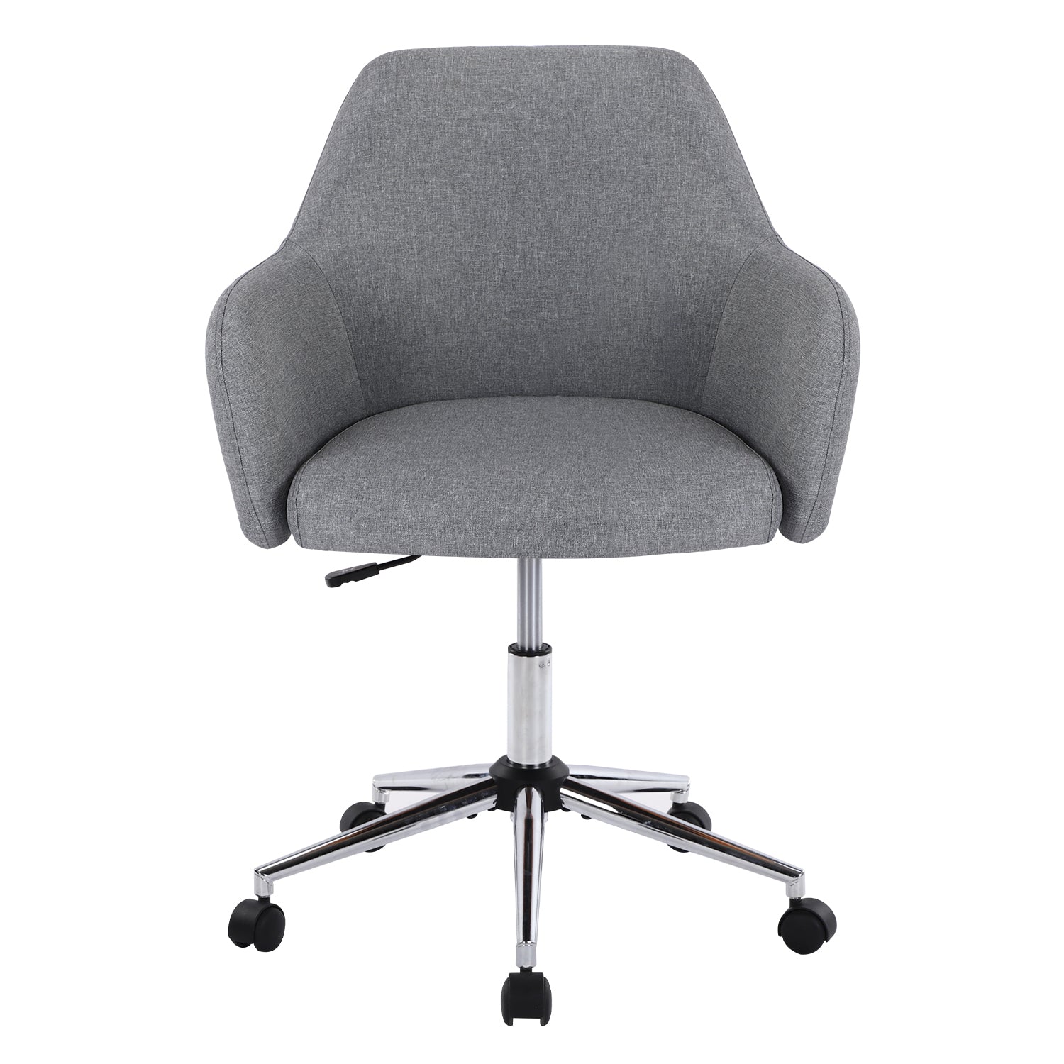 Home Office Chairswivel Adjustable Task Chair Executive Accent Chair With Soft Seat Grey Foam Cotton Linen