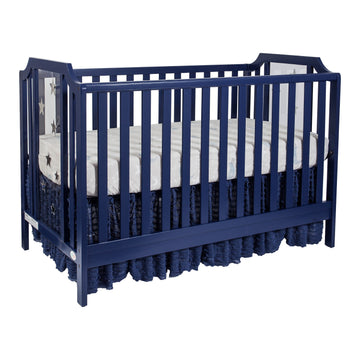 Celeste 3 In 1 Convertible Island Crib Navy Blue Navy Blue Solid Wood