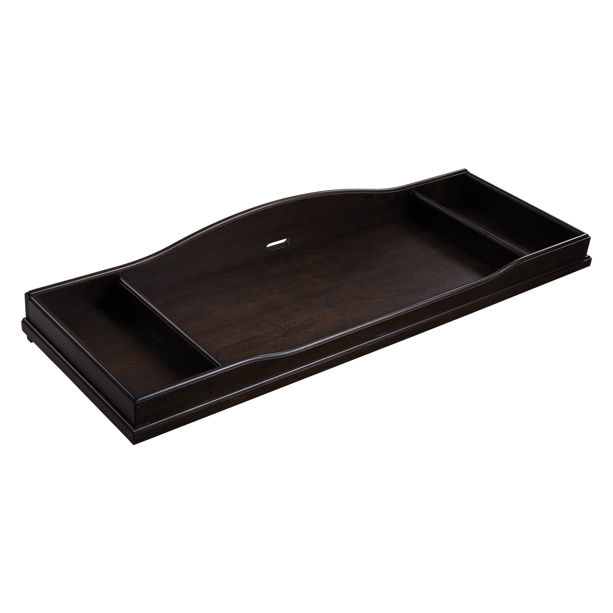 Glendale Changing Station Charcoal Brown Dark Brown Solid Wood