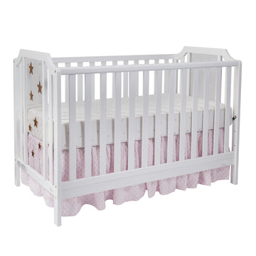 Celeste 3 In 1 Convertible Island Crib White White Solid Wood