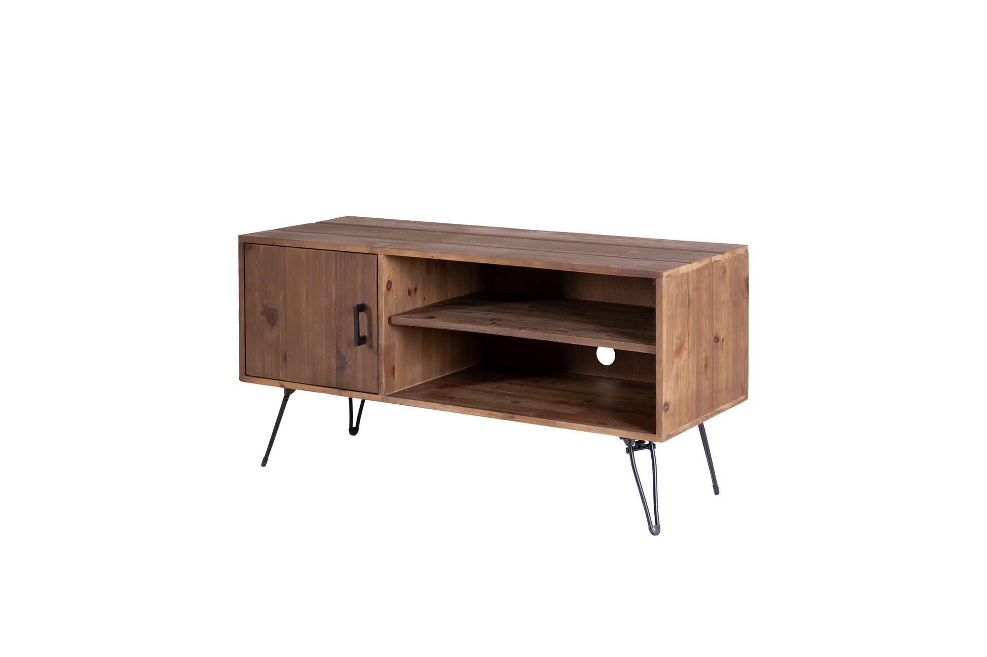 Simple, Modern, Vintage Reclaimed Wood Tv Stand Media Table For Living Room Natural Solid Wood