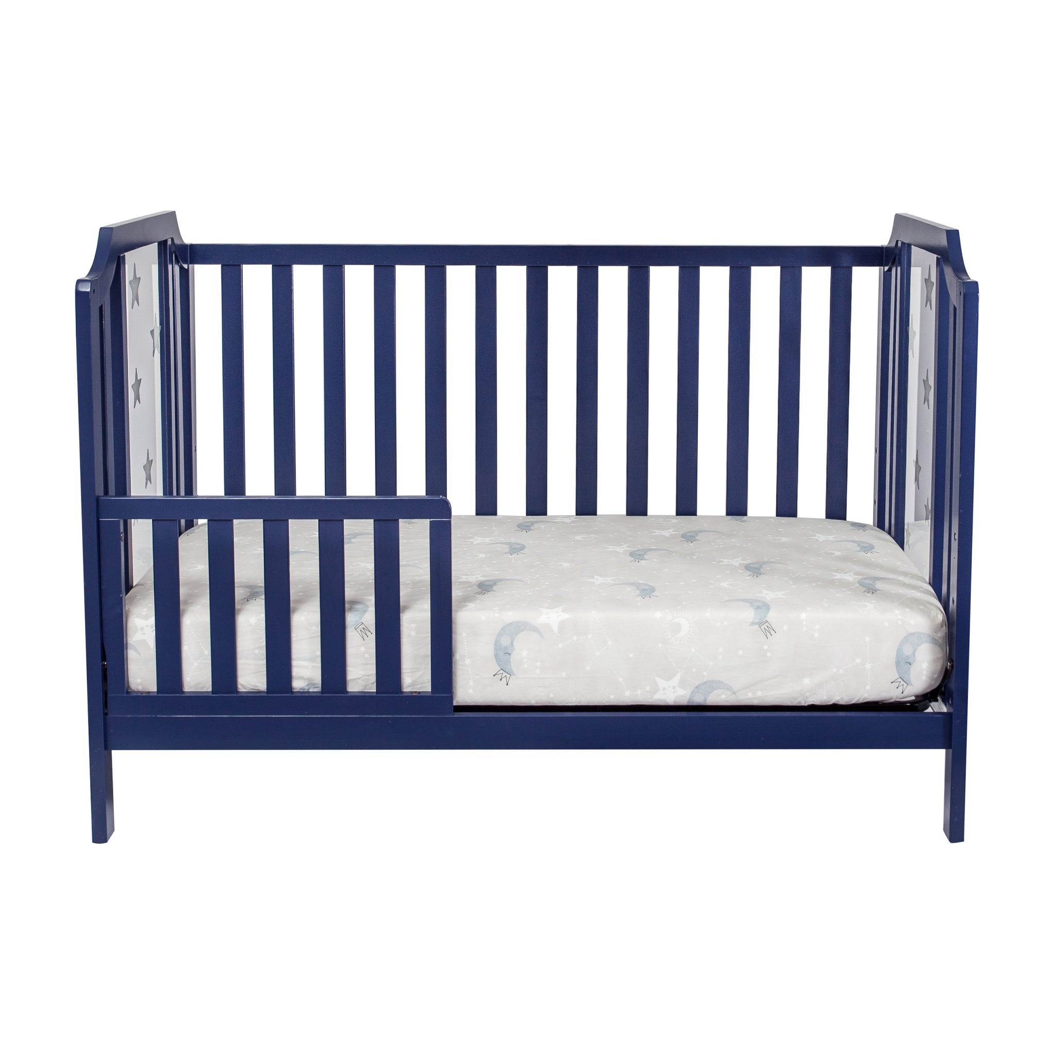 Celeste 3 in 1 Convertible Island Crib Navy Blue navy blue-solid wood