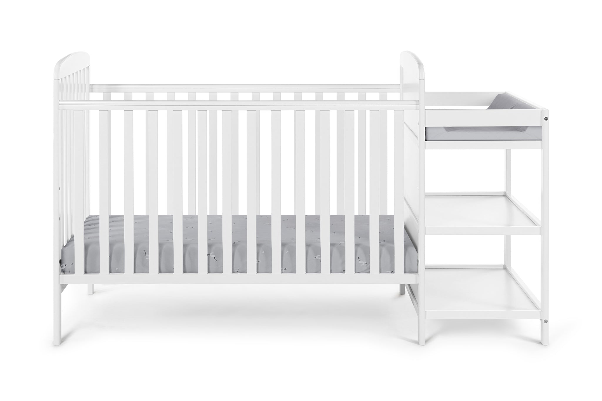 Ramsey 3 in 1 Convertible Crib and Changer Combo White