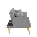 Grey Velvet Sofa Bed Gray Velvet Wood Foam Velvet 2 Seat