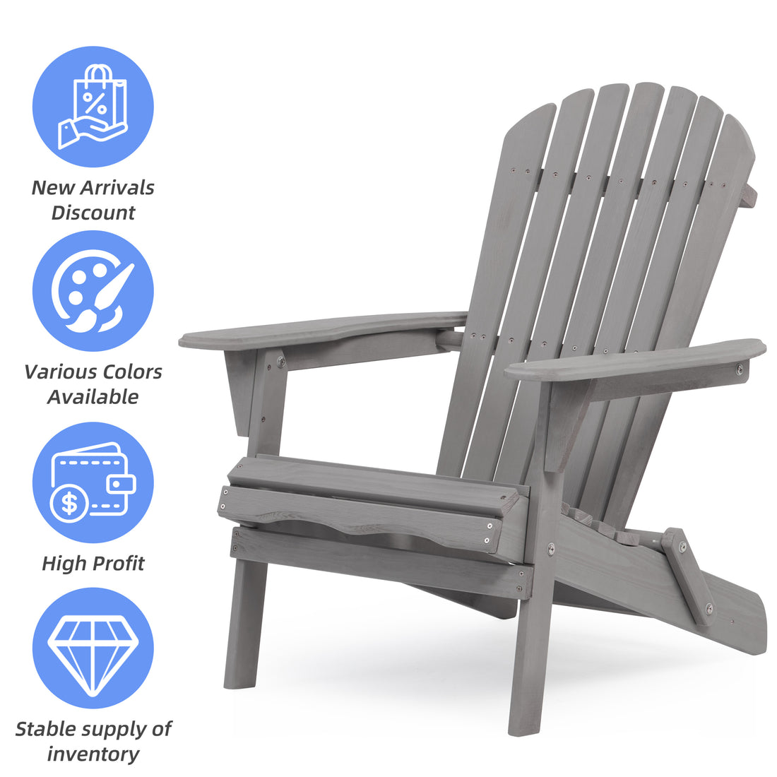 Wood Lounge Patio Chair For Garden Outdoor Wooden Folding Adirondack Chair Set Of 2 Solid Cedar Wood Lounge Patio Chair For Garden, Lawn, Backyard Gray Solid Wood