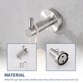 Brushed Nickel Bathroom Hardware Accessories 4 Pieces Set Brushed Nickel Stainless Steel