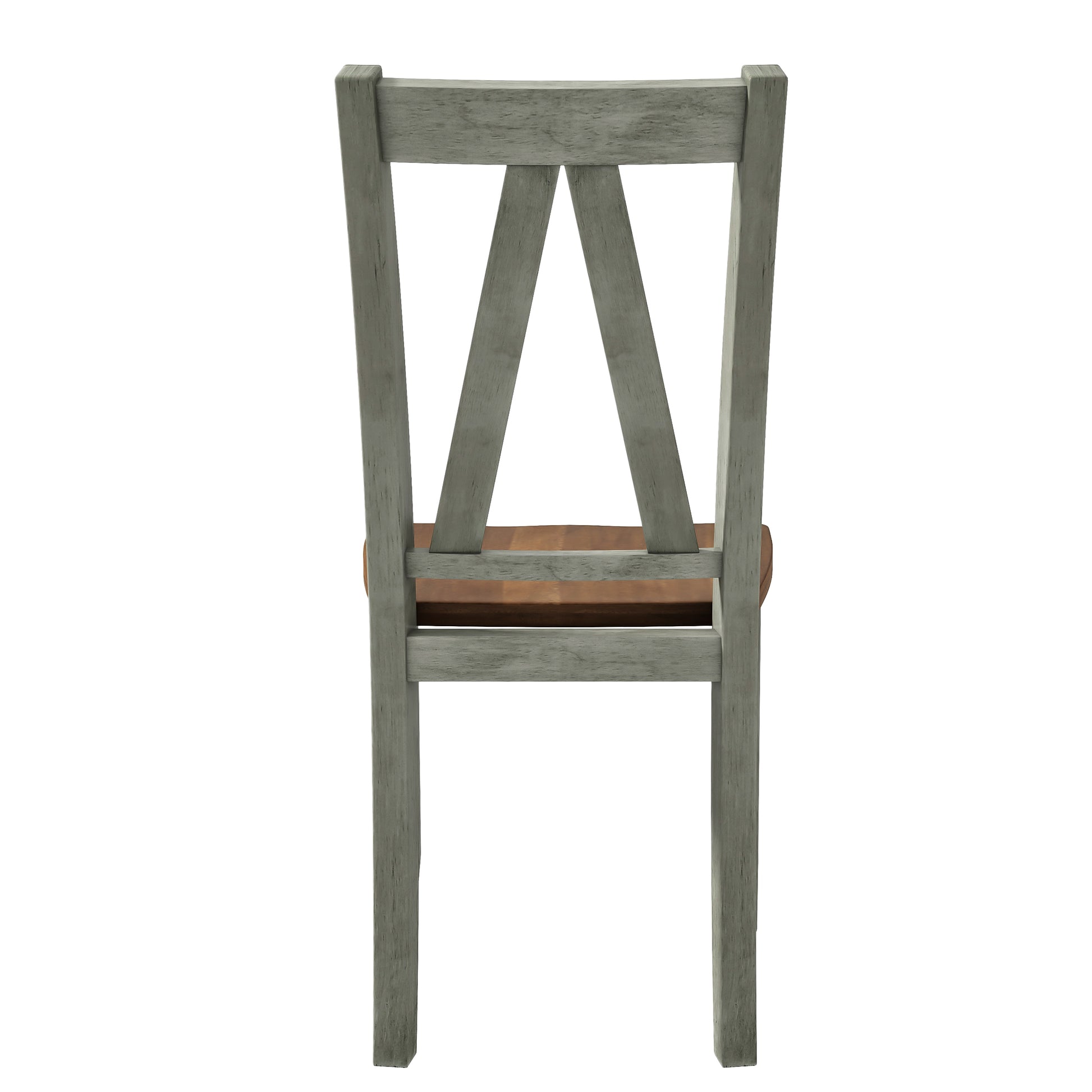 6 Piece Wood Dining Table Set Kitchen Table Set With Long Bench And 4 Dining Chairs, Farmhouse Style, Walnut Gray Gray Wood Dining Room Bench Seating Rubberwood Rectangular Dining Table With Chair And Bench Wood Wood Gray Solid Back Seats 6 60 Inches