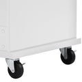 Kitchen Island Cart With Storage Cabinet And Two Locking Wheels,Solid Wood Desktop,Microwave Cabinet,Floor Standing Buffet Server Sideboard For Kitchen Room,Dining Room, Bathroom White White Mdf