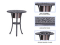 Outdoor Patio Aluminum Round Bistro Table Side