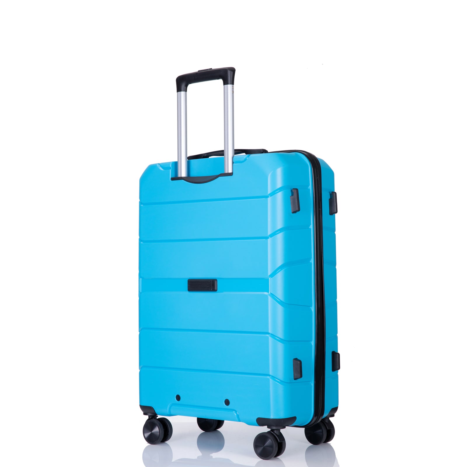 Hardshell Suitcase Spinner Wheels Pp Luggage Sets Lightweight Suitcase With Tsa Lock,3 Piece Set 20 24 28 ,Light Blue Light Blue Polypropylene