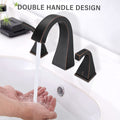 2 Handle Bathroom Sink Faucet With Drain, Oil Rubbed Bronze Oil Rubbed Bronze Brass