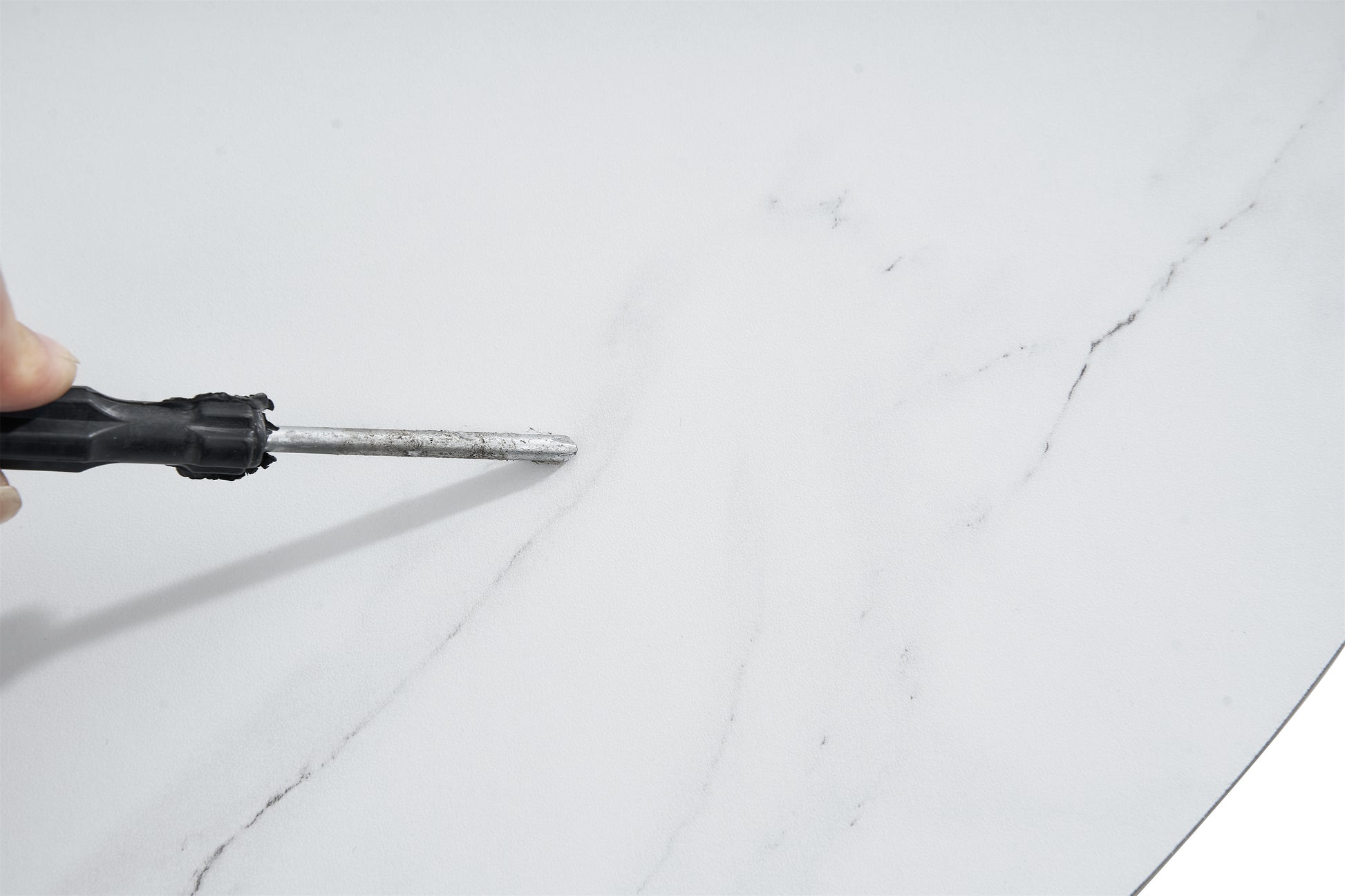 Tulip Dining Table ,Dia. 106Cm Round, Wht, Marble Wht, 1Pc Per Ctn White Seats 4 White European Round Mdf