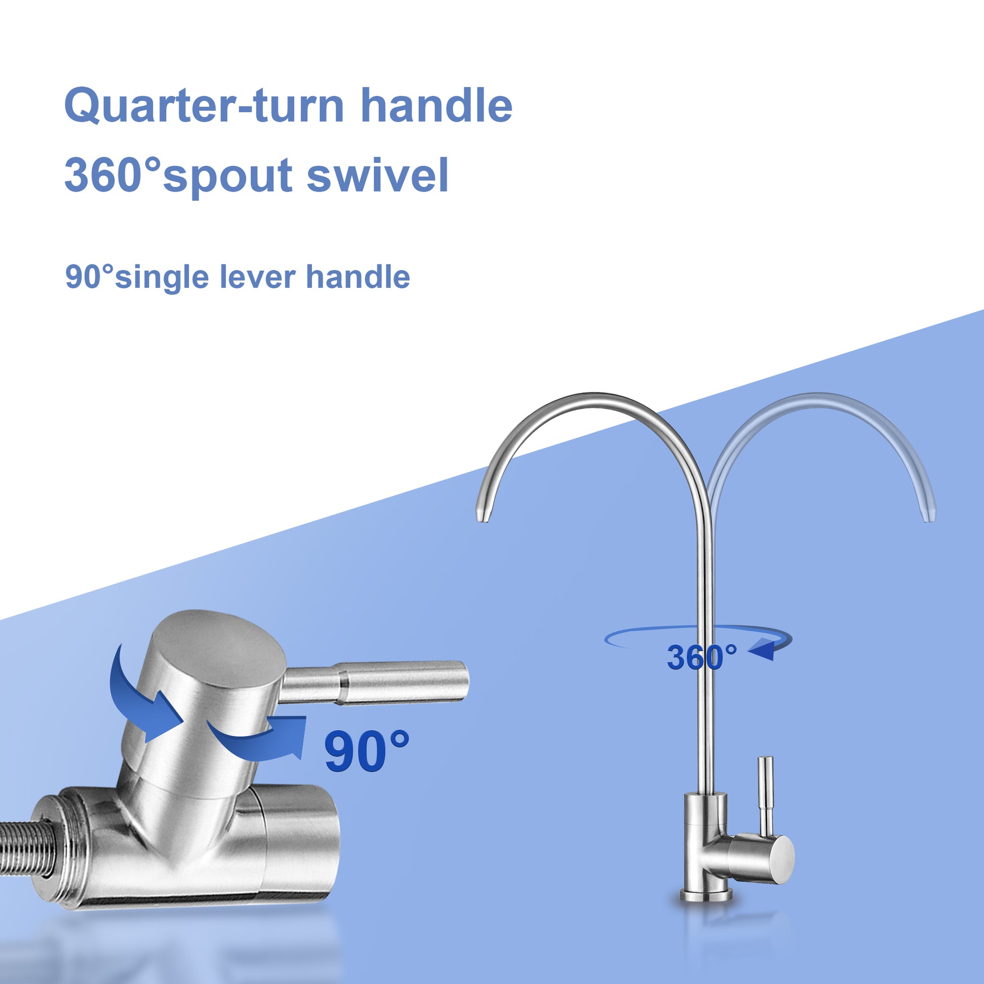 Lead Free Drinking Water Faucet,Brushed Nickel Finish Brushed Nickel Stainless Steel