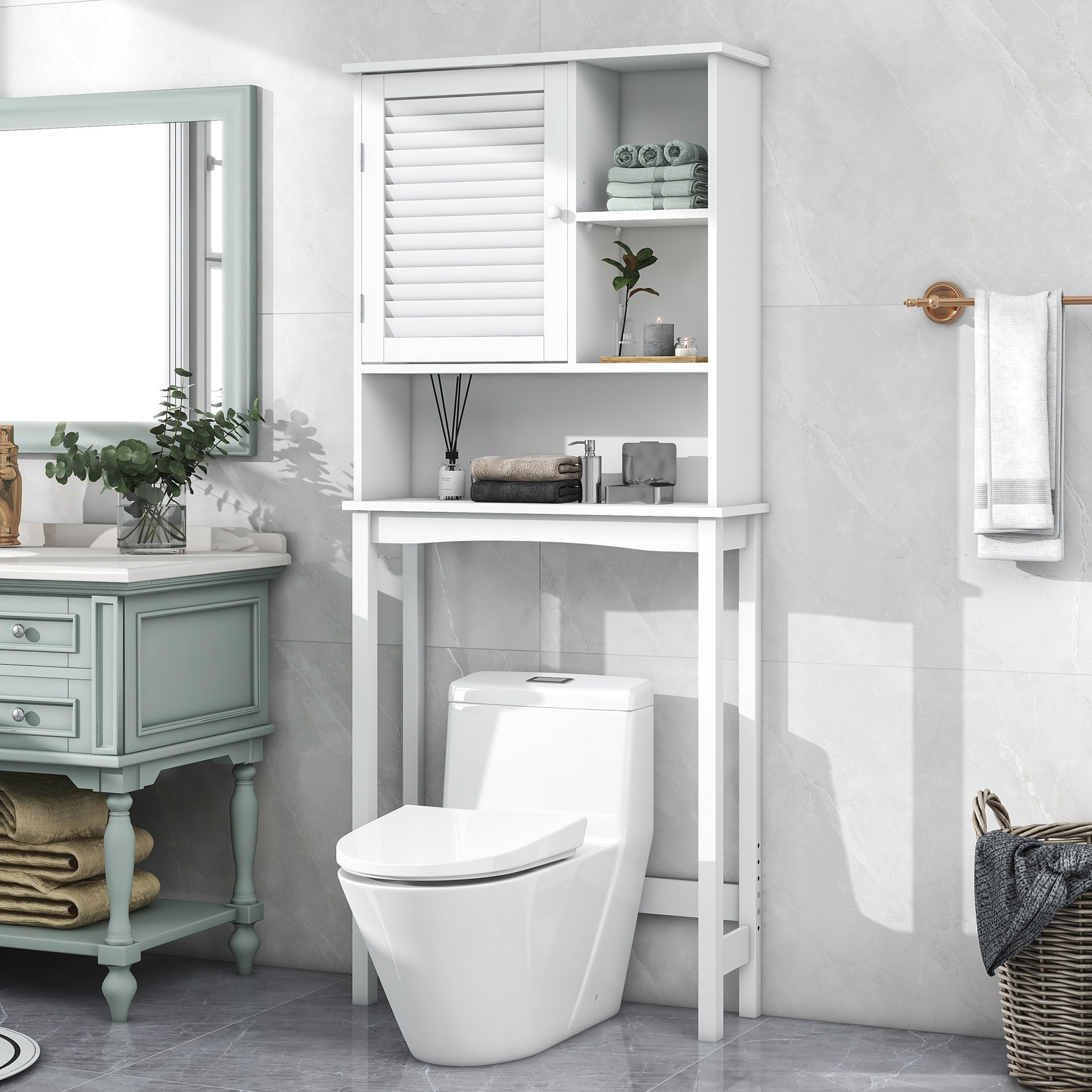 Home Over The Toilet Shelf Bathroom Storage Space