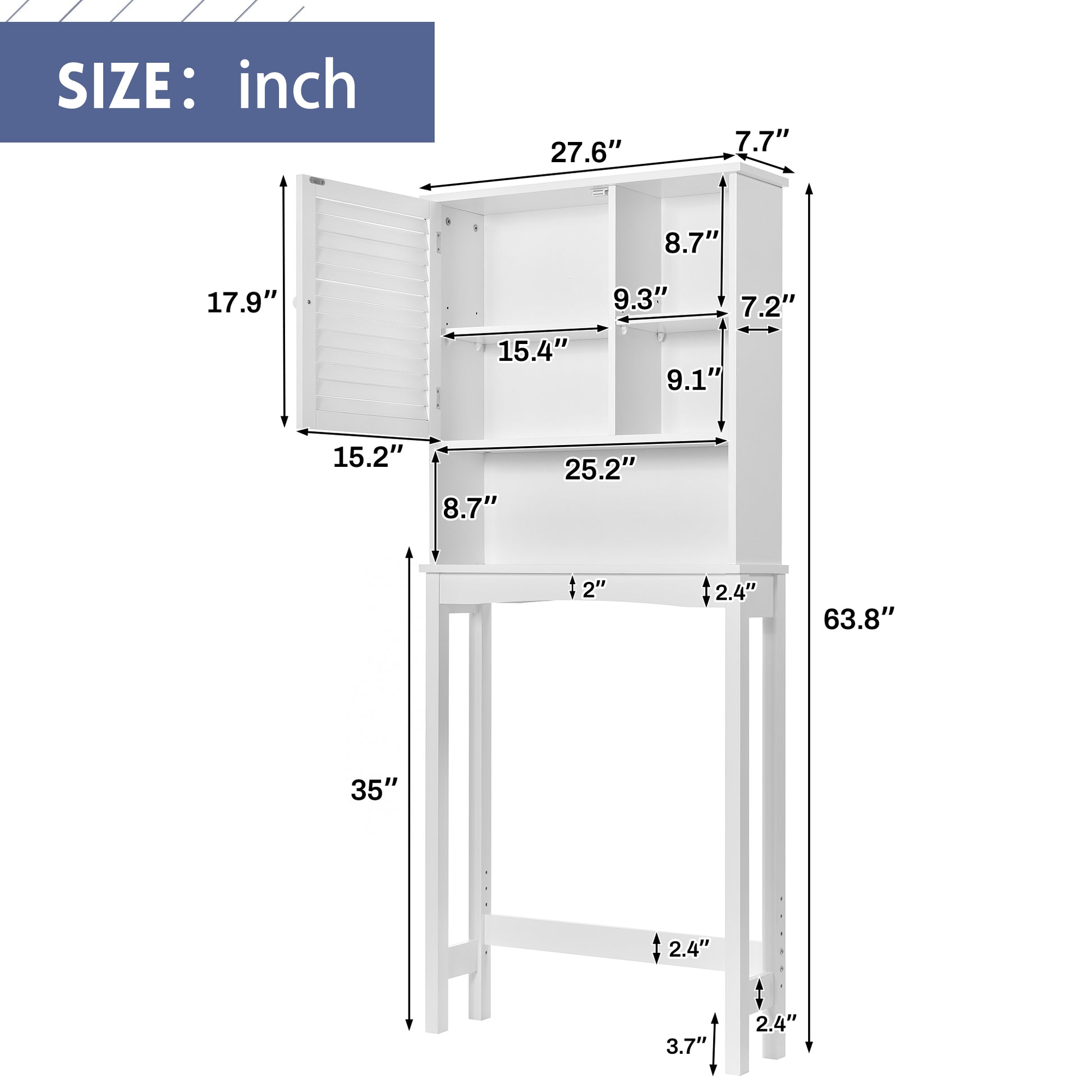 Home Over The Toilet Shelf Bathroom Storage Space