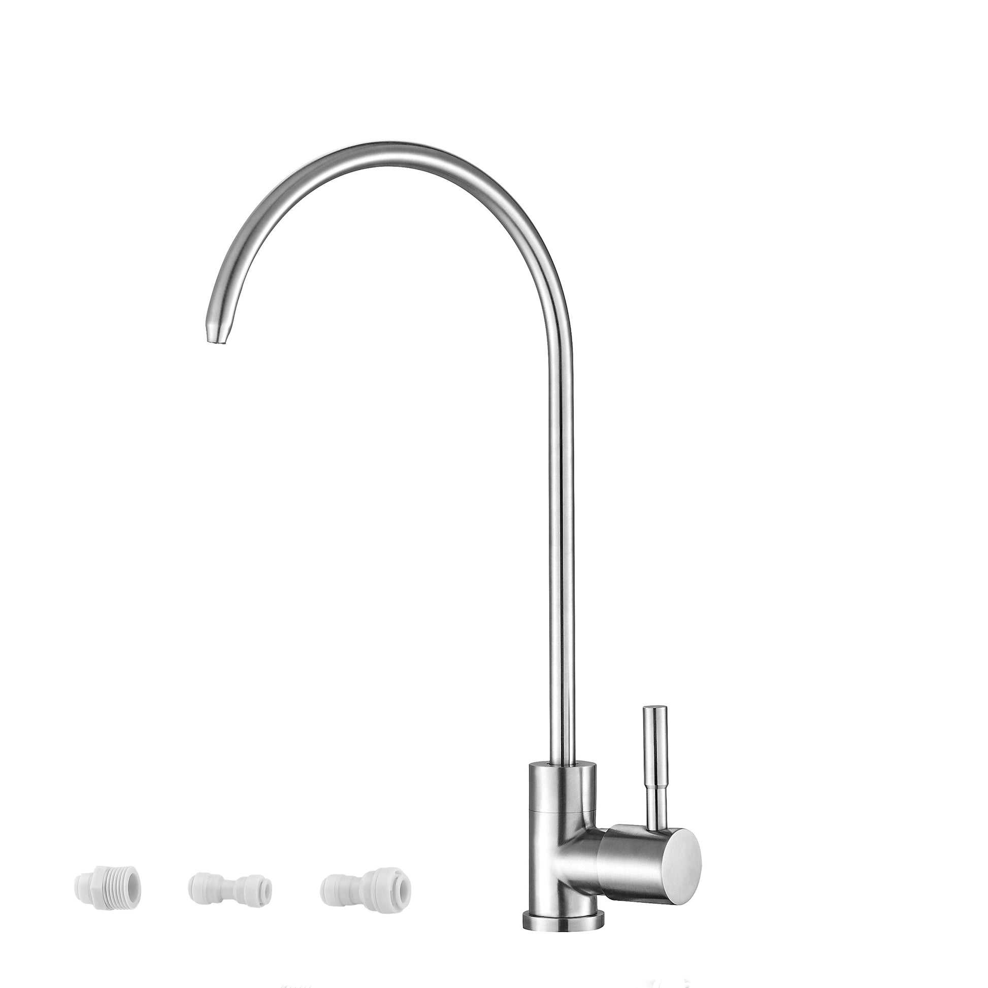 Lead Free Drinking Water Faucet,Brushed Nickel Finish Brushed Nickel Stainless Steel