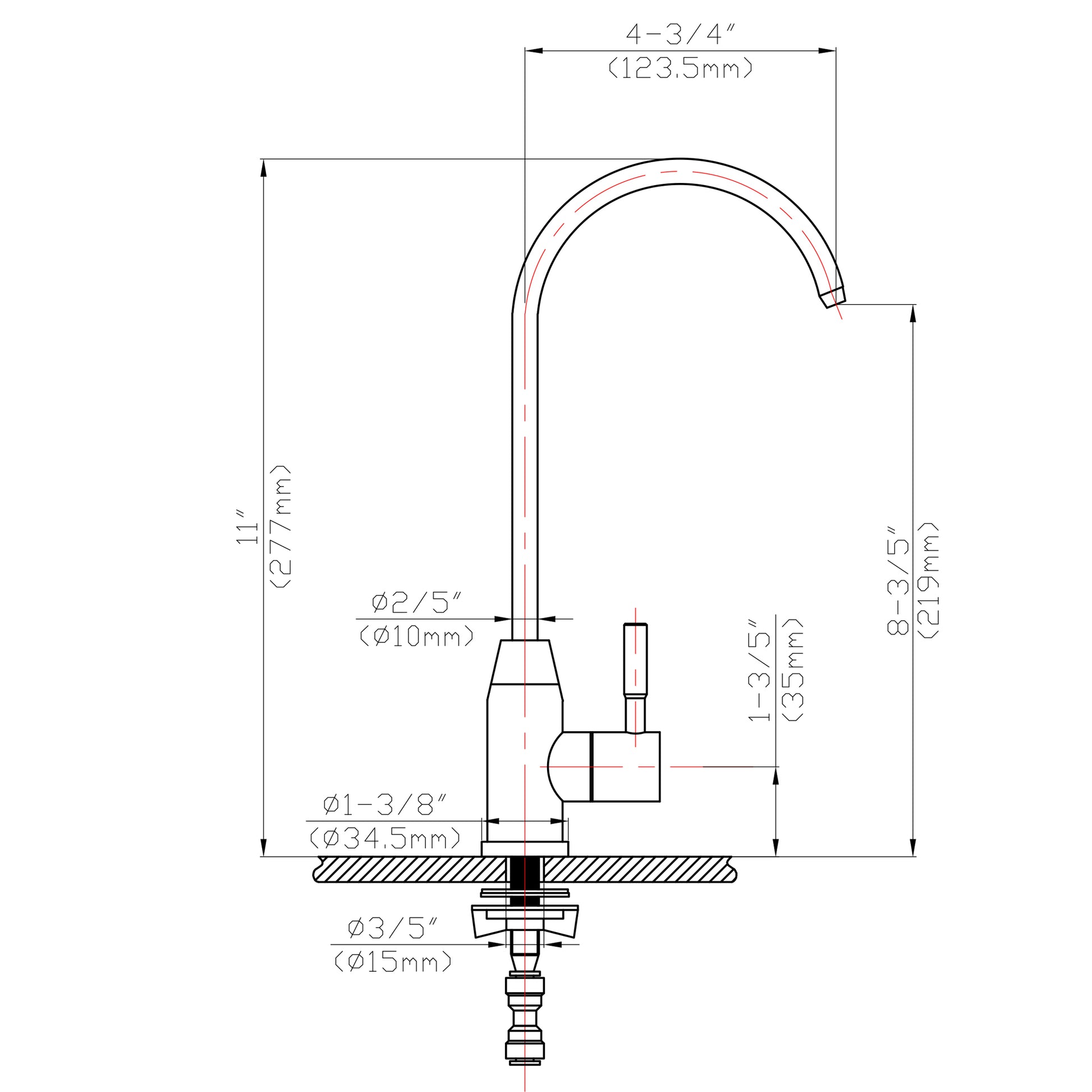 Lead Free Drinking Water Faucet,Brushed Nickel Finish Brushed Nickel Stainless Steel