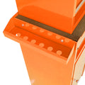 Detachable 5 Drawer Tool Chest With Bottom Cabinet And One Adjustable Shelf Orange Orange Metal