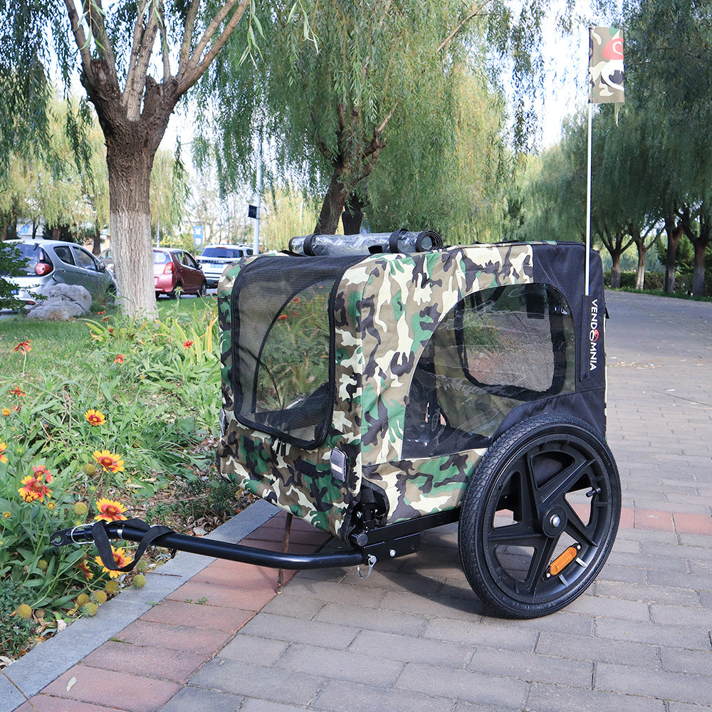 Camouflage Foldable Bicycle Trailer Bike Trailer